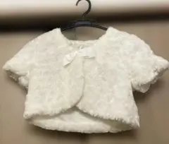 ホワイトファーショートジャケット