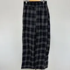 SHEIN Dazy 【S】チェック カジュアルパンツ ワイド ストレートのサムネイル