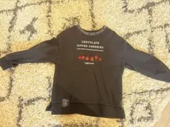 mezzo piano メゾピアノ トレーナー チョコレートチェリー 黒サイズS