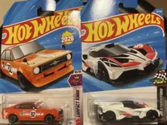 日本未発売 ホットウィール ダットサン＋ブガッティ 2台セット ミニカー