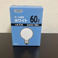 ボール電球　ホワイト　1個　口金E26 60W形のサムネイル