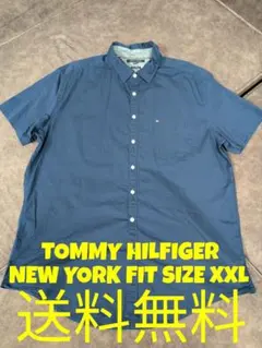 TOMMY HILFIGER NEW YORK FIT 半袖シャツ 紺 XXLのサムネイル