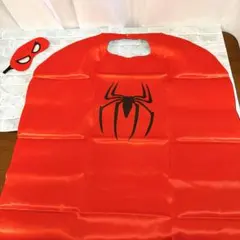 S スパイダーマン　コスチューム マント　ケープ　マスク　レッド