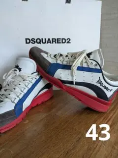 DSQUARED2 サイズ43．レザースニーカーのサムネイル