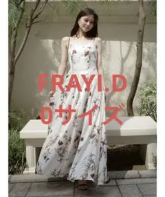 FRAYI.D ボタニカルプリントキャミソールワンピース/ウォッシャブル