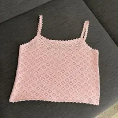 moose's♡花柄透かし編みキャミソールのサムネイル