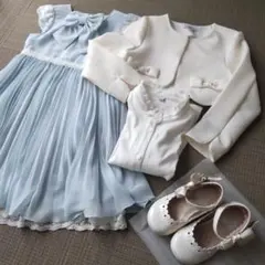 エニィファム セレモニー フォーマル フルセット ジャケ ブラウス ワンピ 靴