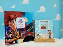 トイストーリー　フォトフレームフィギュア　ウッディ　バズ　ストーリーコレクション