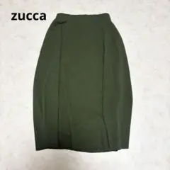 美品✨zucca ホールドットニットスカート バルーン グリーンのサムネイル