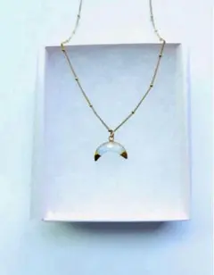 [新品] rainbow moon necklace レインボー ネックレス