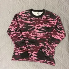 FTW ワッフル 長袖 Tシャツ ピンク カモフラ