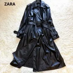 極美品♡SUNROSE 羊革 光沢 ラムレザーダブルトレンチコート 高級本革 極美品♡SUNROSE 羊革 光沢 ラムレザーダブルトレンチコート 高級本革