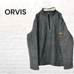 ORVISフリースジャケットプルオーバーハーフジップMシェルパ裏ボア冬アウトドア