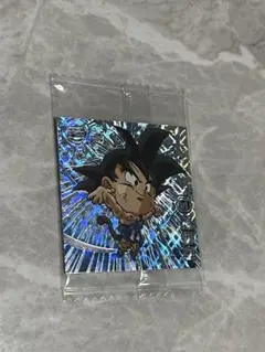 ドラゴンボールGT 孫悟空SECホログラムシールおまけのゴテンクスSEC