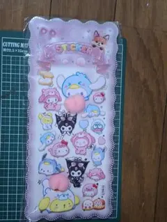 シナモンロール　ポムポムプリン　ハート　桃　おしりシール　ぷくぷく　サンリオ
