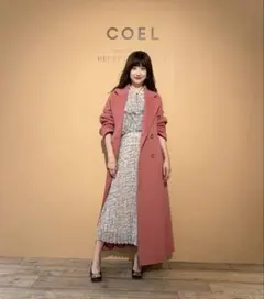 COEL ロングコート ピンクのサムネイル