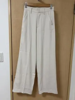 GRL アイボリー ワイドパンツ