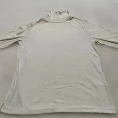 GU ジーユー ソフトリブタートルネックT メロウ トップス ベージュ Mサイズ