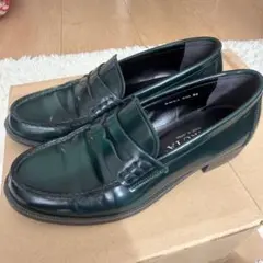 HARUTA コインローファー　グリーン　24センチ