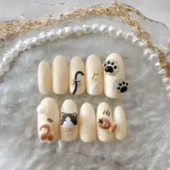 【現品限り】ネイルチップ ハンドメイド#S41