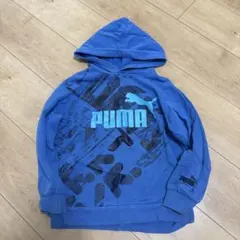 プーマ　パーカー　青ブルーPUMA 裏起毛トレーナー　130 120 スウェット