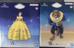 美女と野獣　一番くじ　A賞B賞D賞　フィギュアセット