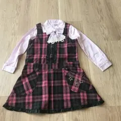 シャーリーテンプルジャンバースカートと長袖シャツセット