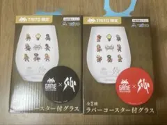 サガシリーズ タイステ×サガ ラバーコースター付グラス 全2種 2セット サガ×タイトーコラボ ラバーコースター付き グラス 2種セット - メルカリ