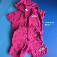 GAP フード付きセットアップ 12-18ヶ月 ピンク