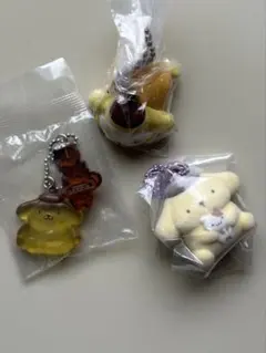 ポムポムプリン ふわわフロッキー なかよしドロップチャーム　GRWM セット