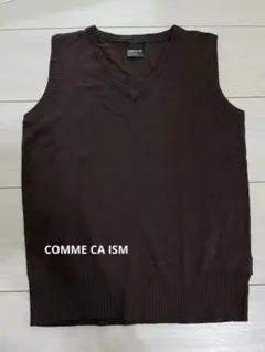 COMME CA ISM ニットベスト ブラウン 130cm