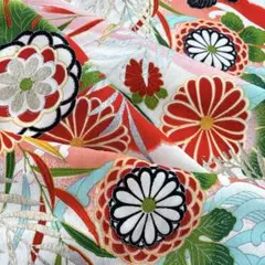 着物 ハギレ 330 はぎれ アンティーク 生地　布　古布　和布　古裂　和柄　裂