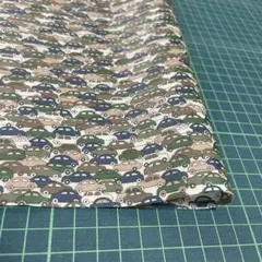 L62 カーズcars ブラウン×グリーン 105×24cmラミネート生地