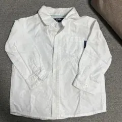 95サイズ　ホワイトコットン長袖シャツ