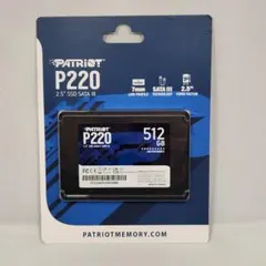 新品未開封！PATRIOT P220 512GB SSD 2.5インチ