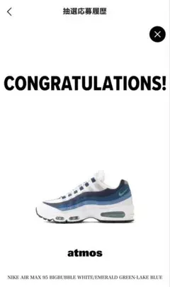 27.5cm Nike Air Max 95 Big Bubble ブルーグラデ