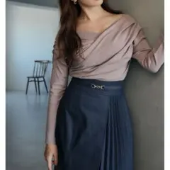 Asymmetric Cotton-blend Jersey Topのサムネイル