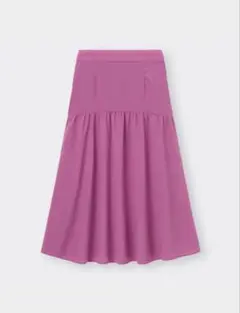 GU ティアードフレアロングスカートQ サイズS