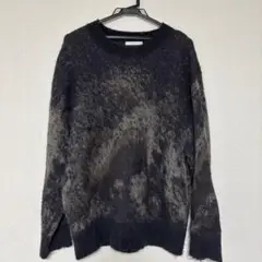 WYM MOHAIR BLEND JACQUARDSHAGGY KNITニット
