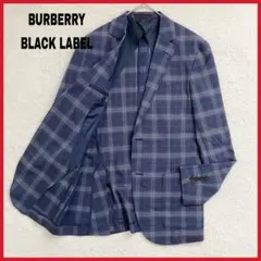 BURBERRY BLACK LABEL チェック テーラードジャケット 背抜きのサムネイル