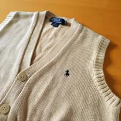 Polo Ralph Lauren　ベージュ　ニットベスト　М