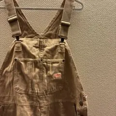 ベージュ サロペット コットン