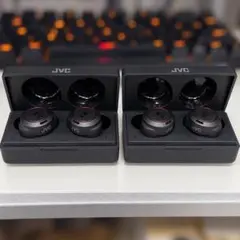JVC ワイヤレスイヤホン 2セット 充電ケース動作品 ジャンク