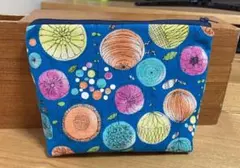 お洒落な柄のポーチです♡裏地付きハンドメイド品