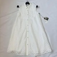 タグ付き 美品 グレースコンチネンタル 襟 刺繍 ロング ワンピース