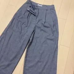 Natural Beauty Basic チェックワイドパンツ