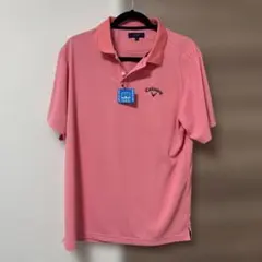 ［新品］Callaway ピンク ポロシャツ 3L