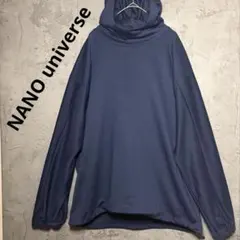 NANO universe　ナノユニバース　メンズ　パーカー　ネイビー　Lのサムネイル