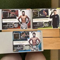 フラットガシャポン　RIZIN ジャンボシールダス　３種類セット