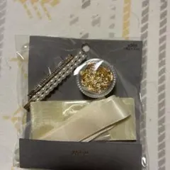 パールとゴールドのヘアアクセサリーセット